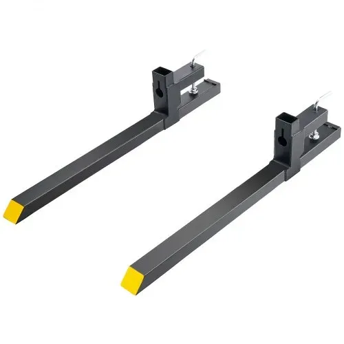 VEVOR 2x Palettengabeln Anklemmbar 1090x70x230mm Gabelträger 907kg Tragfähigkeit Gabelzinken 109cm Gesamtlänge mit 76,2cm-Gabelblatt Gabelstapler Gabelstaplerzinken Frontlader Palettenrahmen – Bild 8