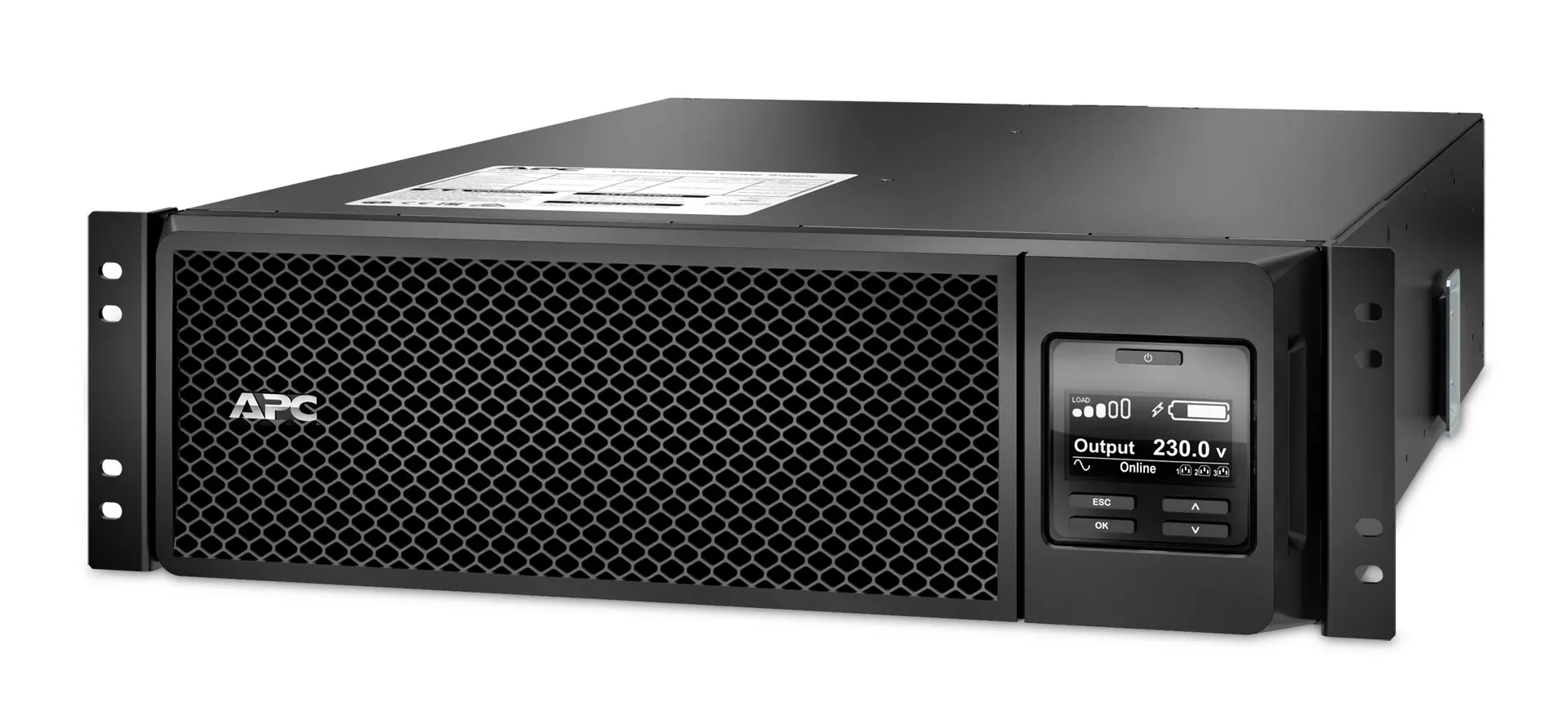 APC Smart-UPS On-Line SRT5KRMXLI – 5000VA, 6x C13, 4x C19 Ausgang, Rack-montierbar, eingebettetes NMC APC Smart-UPS On-Line SRT5KRMXLI – 5000VA, 6x C13, 4x C19 Ausgang, Rack-montierbar, eingebettetes NMC