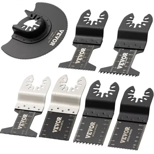 VEVOR 50x Sägeblatter Oszillierendes Zubehör Set HCS+Edelstahl Multitool Segmentsägeblatt 1-3/4 Zoll 1-3/8 Zoll 3-1/2 Zoll Multifunktionswerkzeug Zubehör Set für bevorzugten Werkzeugmarken – Bild 9