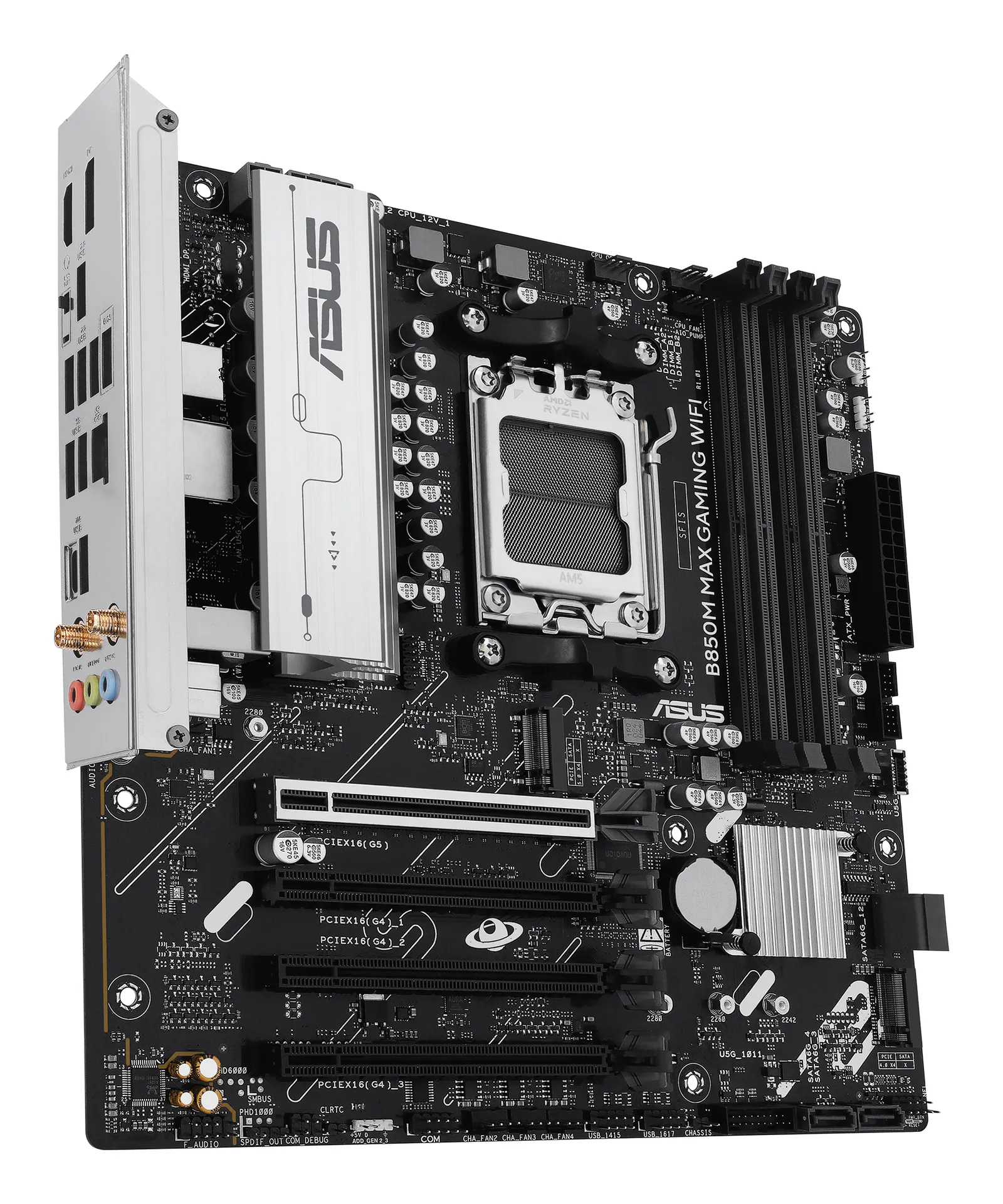 ASUS B850M MAX GAMING WIFI AMD B850 Sockel AM5 micro ATX – Bild 4