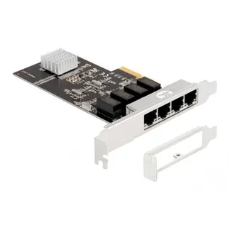 PCIe x4 auf 4 x RJ45 Gbit, LAN-Adapter PCIe x4 auf 4 x RJ45 Gbit, LAN-Adapter