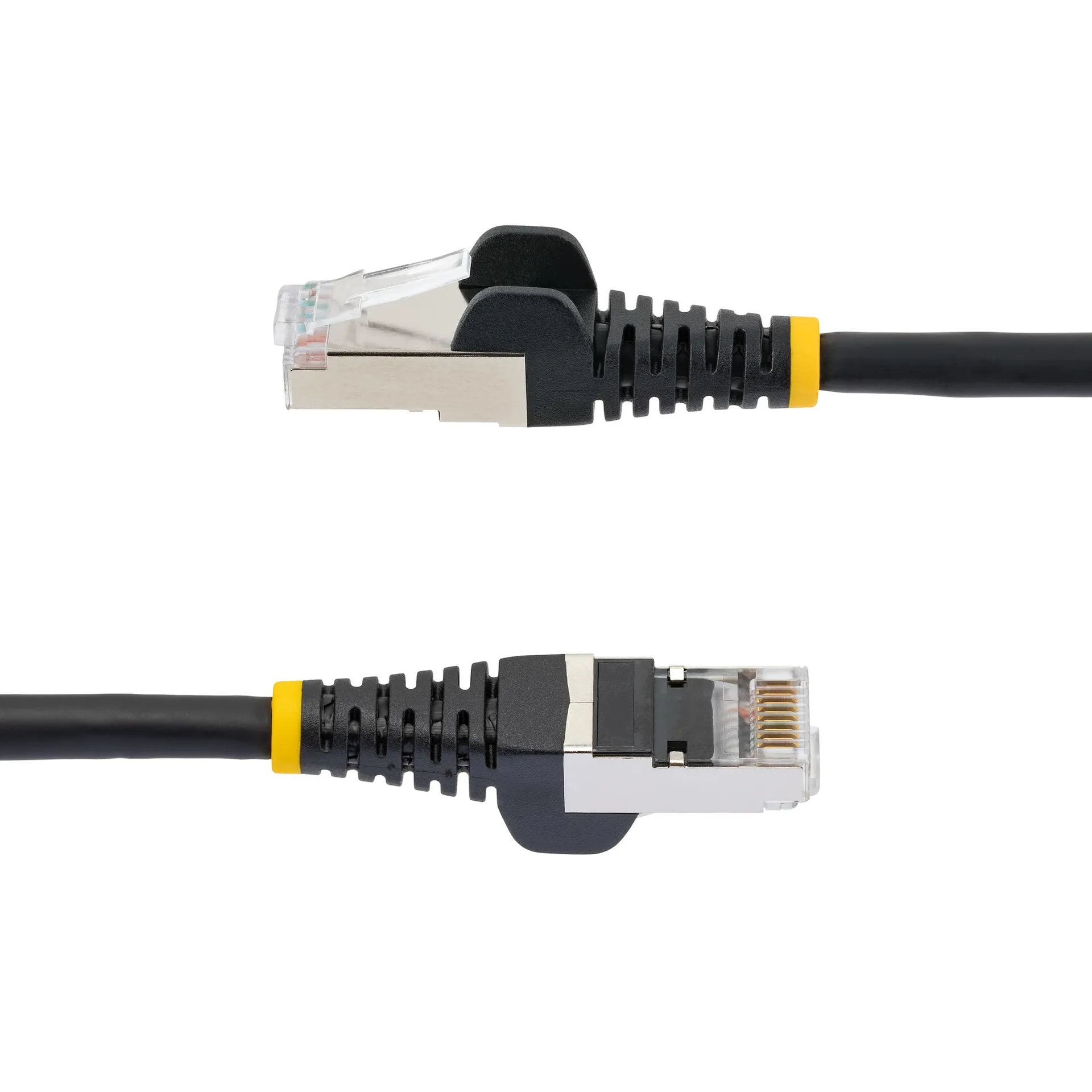 StarTech.com 50cm CAT6a Kabel - LSZH-Raucharm, Halogenfrei - 10 Gigabit RJ45 LAN Kabel - SFTP Patchkabel - Schwarz - CAT6a Verlegekabel - Abgeschirmtes Netzwerkkabel/Ethernet Kabel – Bild 3