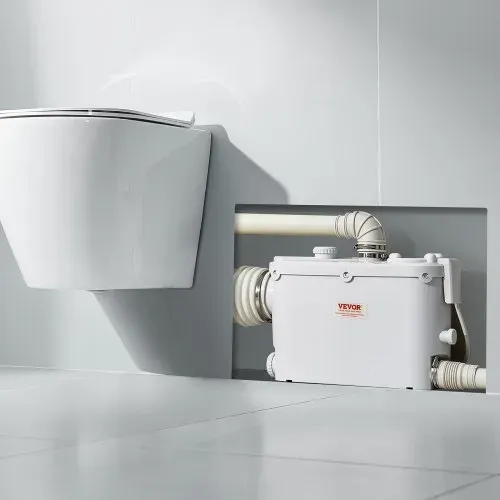VEVOR Abwasser Hebeanlage 500W, 6600 L/H Durchfluss, 8 m Förderhöhe, Abwasserpumpe 2900U/min mit 3 Wassereinlässen für Keller Küche Spüle Dusche Badewanne, Wäscheabwasserentsorgung Aufspülmaschine – Bild 7