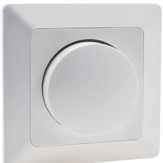 MILOS Dimmer für LED Lampen weiß matt 250V~/ 3-60W, inkl. Rahmen, UP MILOS Dimmer für LED Lampen weiß matt 250V~/ 3-60W, inkl. Rahmen, UP