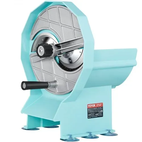 VEVOR Manueller Gemüse- und Obstschneider, 0–12 mm Dicke, Einstellbare Kommerzielle Schneidemaschine, Doppelte Zufuhröffnungen, Lebensmittelschneider mit Edelstahlklinge für Gurken, Zitronen, Tomaten – Bild 10
