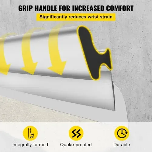 VEVOR Trockenbau Skimming Blade, 101,6 cm Smoothing Knock-Down Knife, Stainless Steel Putty Knife Finishing Tool, High-Impact End Caps for Sheetrock Drywall Gyprock Wall-Board Plasterboard – Bild 3