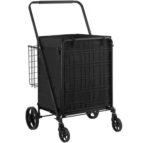 VEVOR Einkaufstrolley Einkaufswagen Klappbar 95,3 kg Belastbar, Einkaufsroller Handwagen Multifunktional 600D-Oxford-Gewebe, Shoppingtrolley Faltbar für Wäsche, Lebensmittel, Camping-Werkzeuge usw. – Bild 10