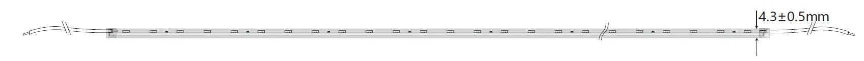 Synergy 21 LED Flex Strip 4020 - 60 NW DC24V 38W IP65 CRI>90 sideview – Bild 3