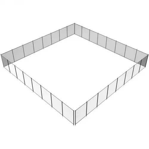 VEVOR Poolzaun 1,21 x 29,26 m abnehmbarer Kindersicherheits-Poolzaun, einfache DIY-Installation, Schwimmbadzaun, 340 g Teslin-PVC-Poolzaunnetz, Zum Schutz von Kinder und Haustiere – Bild 10