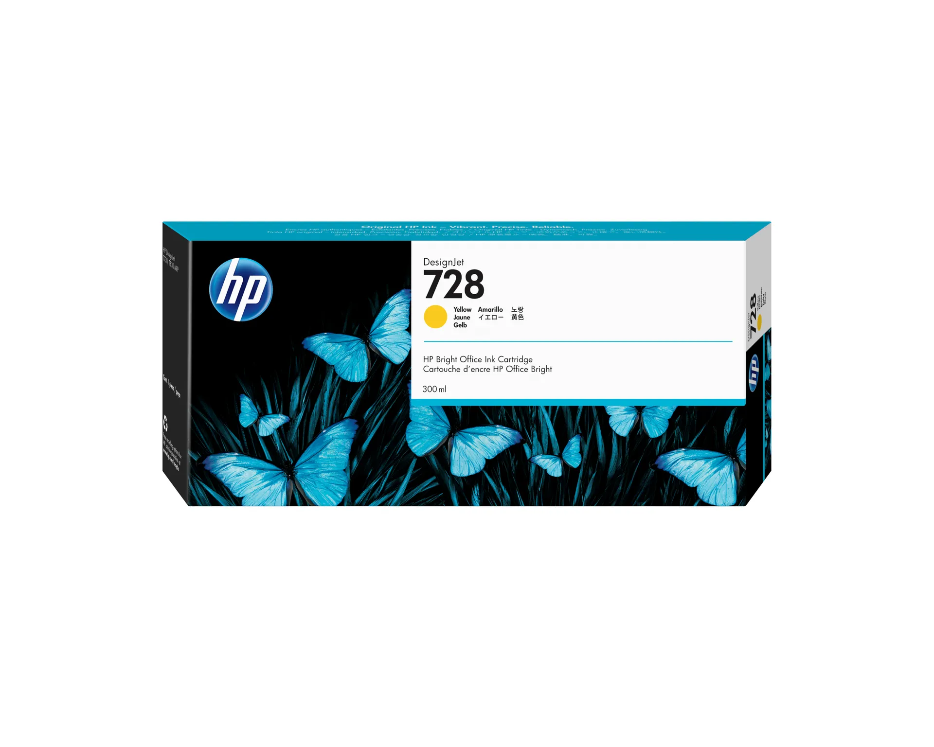HP 728 Gelb DesignJet Druckerpatrone, 300 ml HP 728 Gelb DesignJet Druckerpatrone, 300 ml