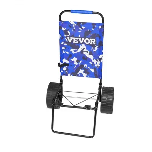 VEVOR Strandkarre Bollerwagen Sandwagen, Strandwagen 31 kg Tragkraft, Zusammenklappbarer Sandwagen aus Stahl, 380 x 386 mm Handwagen Robuster Wagen für den Strand Gerätewagen – Bild 10
