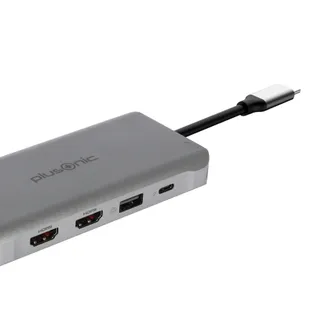 Plusonic USB-C Docking Adapter/Hub 8in1 with HDMI/VGA/LAN/USB Plusonic USB-C Docking Adapter/Hub 8in1 with HDMI/VGA/LAN/USB