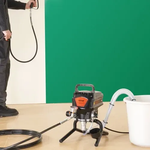 VEVOR Tragbares Airless-Farbspritzgerät, 950 W, 3000 psi, Hocheffizientes Elektrisches Spritzgerät, Farbspritzgeräte Spritzlackiermaschine Hochdruck-Airless-Farbsprühsystem mit 15 m Schlauchlänge – Bild 7