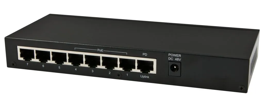 ALLNET Switch unmanaged 8 Port Gigabit 60W / 4x PoE / 3x LAN / 1x PoE+ In / „ALL-SG8208PD“ ALLNET Switch unmanaged 8 Port Gigabit 60W / 4x PoE / 3x LAN / 1x PoE+ In / „ALL-SG8208PD“