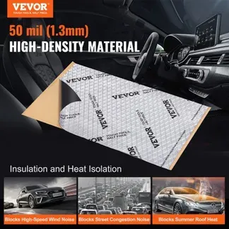 VEVOR 47er-Set Dämmmatte Auto 4,8m² Antidröhnmatte 248,9×398,8mm Fahrzeugdämmung 50mil (1,3mm) Stärke Aluminium-Folie Schallschutzmatte Hitzebeständig Lärmschutz Akustikdämmung Geräuschdämmung VEVOR 47er-Set Dämmmatte Auto 4,8m² Antidröhnmatte 248,9×398,8mm Fahrzeugdämmung 50mil (1,3mm) Stärke Aluminium-Folie Schallschutzmatte Hitzebeständig Lärmschutz Akustikdämmung Geräuschdämmung