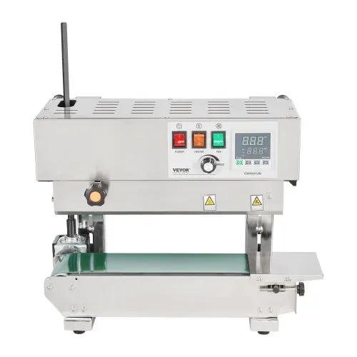 VEVOR Durchgehende Beutelband-Versiegelungsmaschine, 0,24-0,47 Zoll/6-12 mm Siegelbreite, vertikale Bandsiegelmaschine mit digitaler Temperaturregelung, Beutelsiegelgerät aus Edelstahl für 0,02-0,8 mm starke Plastikbeutelfolien – Bild 10