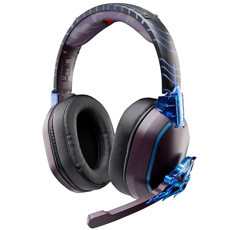 Lexip TSXLXHS0003 Kopfhörer & Headset Verkabelt & Kabellos Kopfband Gaming Bluetooth Schwarz, Blau – Bild 2