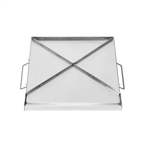 VEVOR Grillplatte Grillpfanne aus Edelstahl universelle rechteckige Platte (448 x 370 mm) mit flacher Oberseite, Gasgrill-Grillplatte für BBQ-Grill Teppanyaki, Familienkochgeschirr mit Griff – Bild 10