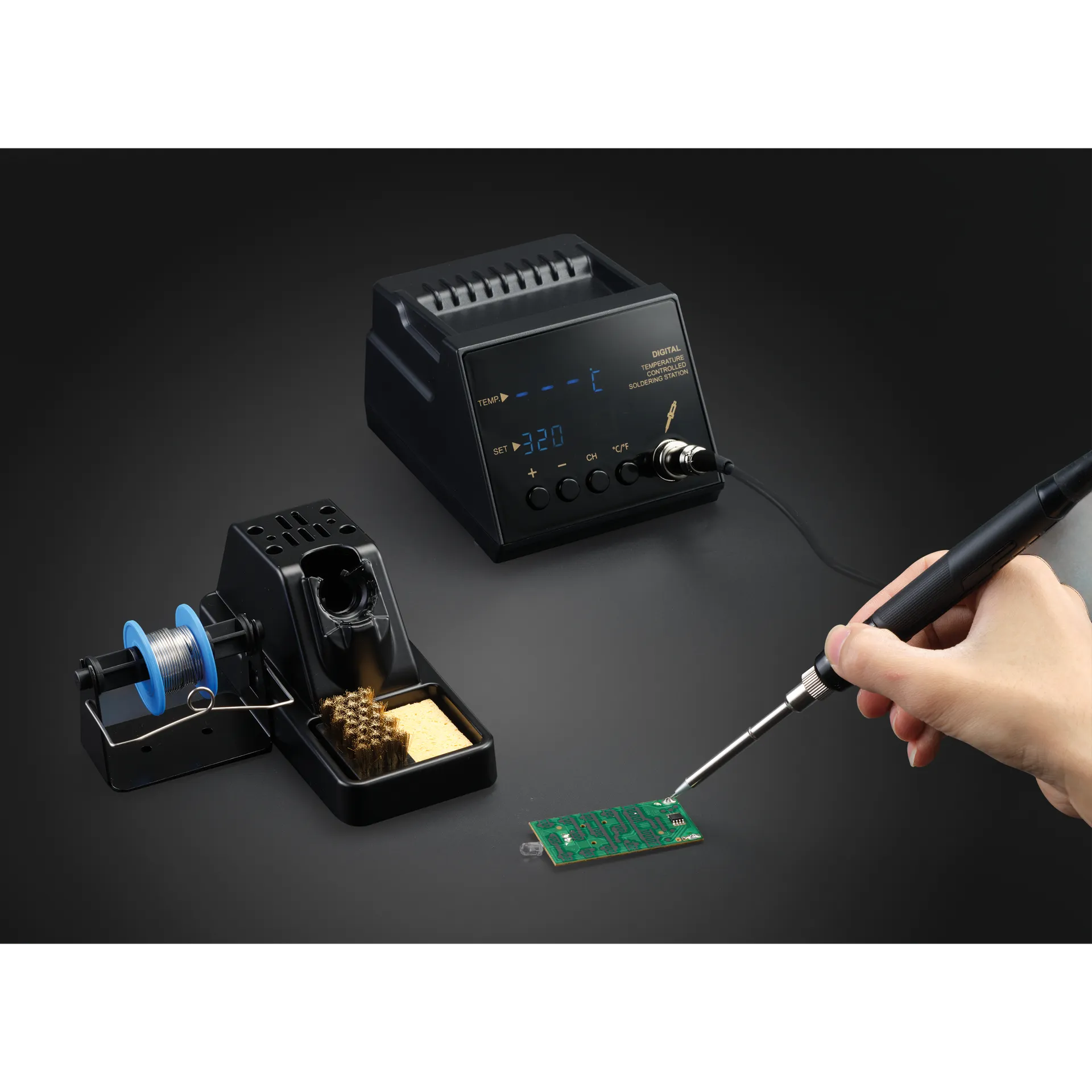 Lötstation McPower ''MLS-8961'' 160-480°C, 50W, LED-Display – Bild 3