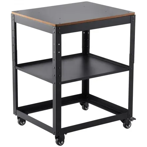 VEVOR Maschinenständer Dickenhobel 70,3×60,3×90cm Untergestell Dickenhobelmaschine Stahl & MDF Max. Belastbarkeit 45kg Maschinentisch höhenverstellbar Kompitable mit meisten Hobelmaschinen Sägen – Bild 9