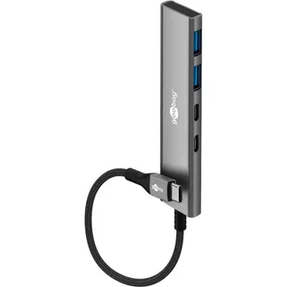 Slim 4-Port USB-C auf USB-C/USB-A 5 Gbit/s, USB-Hub Slim 4-Port USB-C auf USB-C/USB-A 5 Gbit/s, USB-Hub