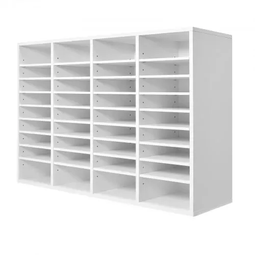 VEVOR Literatur-Organizer Dokumentenablage mit 36 Fächern & einstellbaren Regalen, Aktensortierer Briefablage Dokumentenlager aus Spanplatten und MDF, Aufbewahrung für Büro Klassenzimmer Weiß – Bild 8