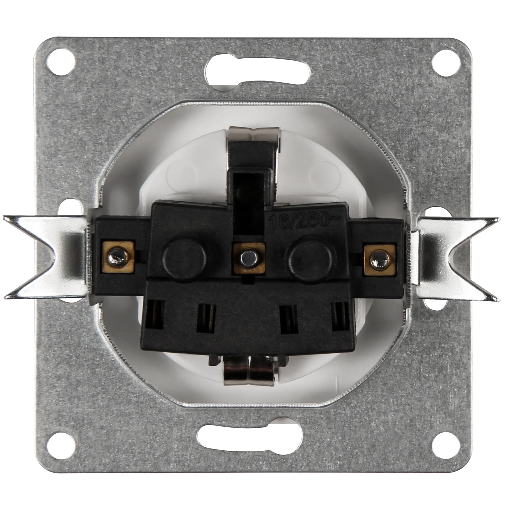 Schutzkontakt-Steckdose McPower ''Cup'' 250V~/16A, UP, Einsteckschutz, weiß – Bild 2