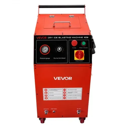 VEVOR Trockeneisstrahlgerät, 7,5kg, Trockeneis Strahlanlage 4 Düsen, Trockeneis-Blaster-Reinigung, Einstellbare Druckmenge, Trockeneisstrahlen-Reinigungsmaschine für Auto, Schiff, Luftfahrt, Chemie – Bild 8