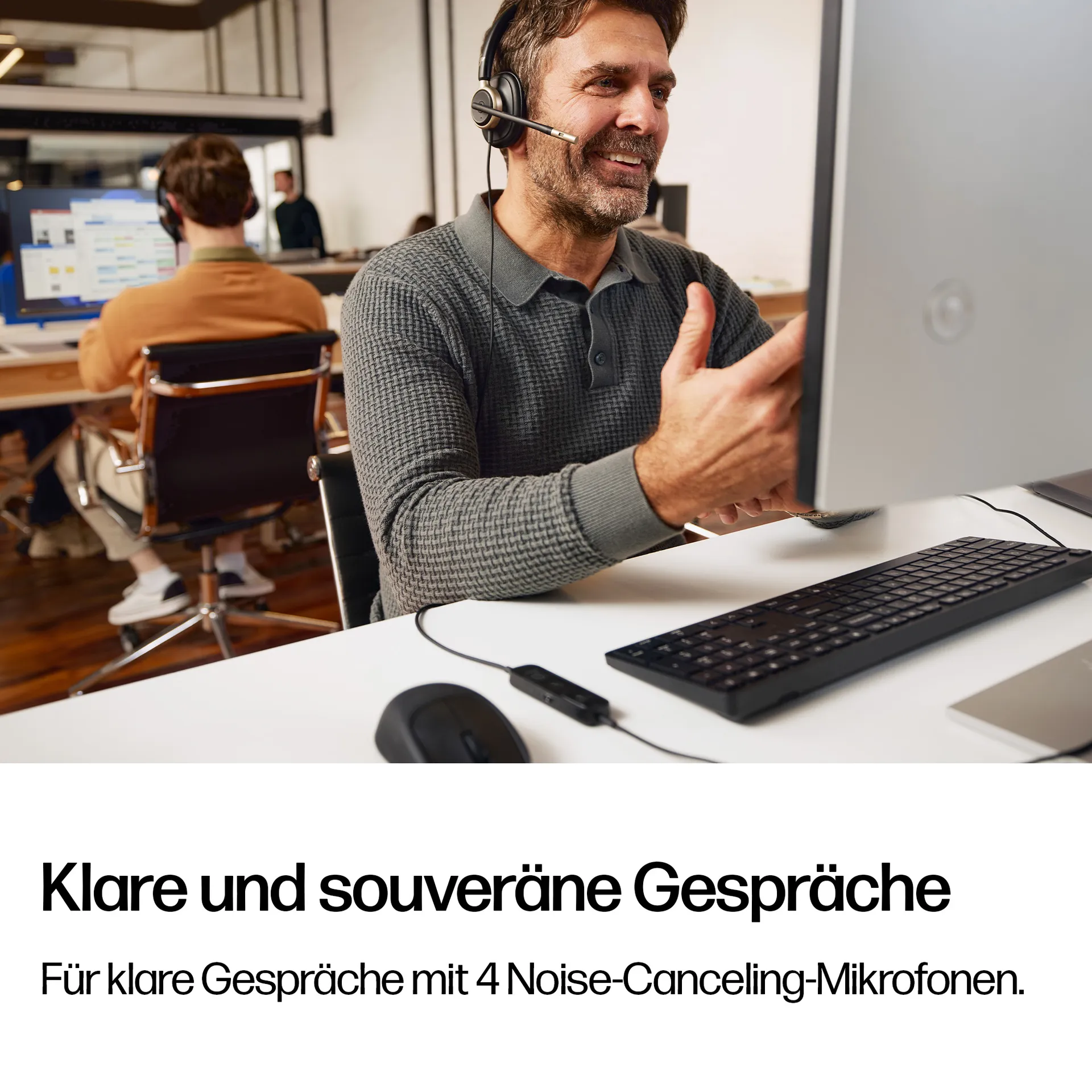 HP Poly Mission 815 Mono-Headset mit USB, kabelgebunden – Bild 6