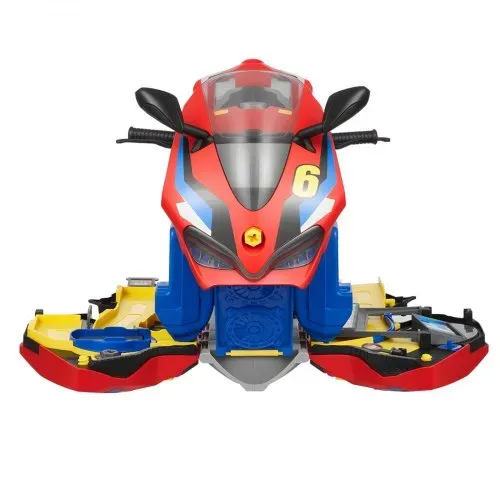 VEVOR Motorradmotor-Spielzeug, 25-teilig, Motorradmechaniker-Spielzeug mit abnehmbaren Teilen, Lichtern & Geräuschen, simuliertes Fahren & Rennstreckenrennen, für Kinder ab 3 Jahren, Rot – Bild 9