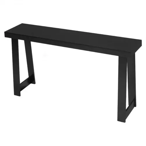 VEVOR Konsolentisch Eingangtisch hinter dem Sofa (140 x 30,5 x 81 cm / L x B x H), rechteckiger Beistelltisch aus MMehrschichtplatte für Flur Schlafzimmer Wohnzimmer Foyer, Flurtisch Schwarz modern – Bild 10