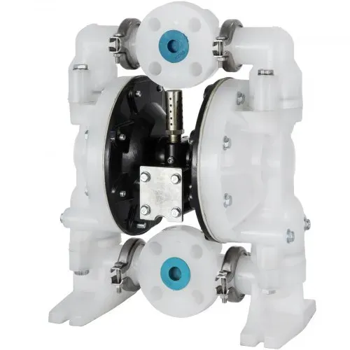 VEVOR Luftbetriebene Doppelmembranpumpe, 2,54cm / 25mm Einlass/Auslass, 136 L/min Polypropylen, max. 7 bar / 100 psi für den chemischen und industriellen Einsatz – Bild 10