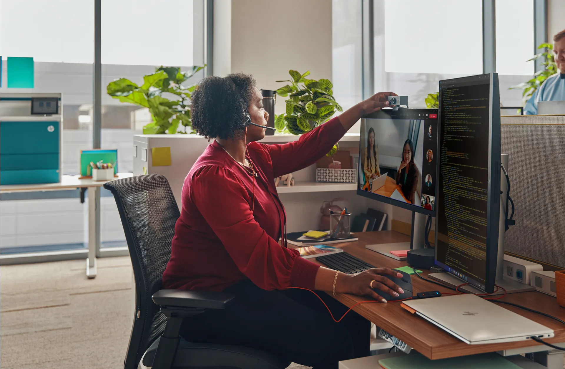 HP Poly Blackwire 3320 USB-C Stereo-Headset, für Microsoft Teams zertifiziert, + USB-C/A-Adapter – Bild 5