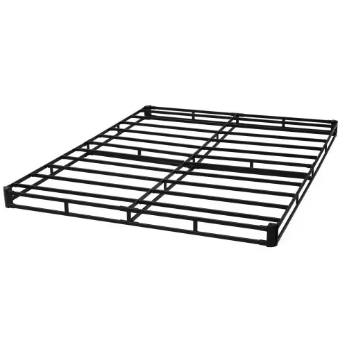 VEVOR Boxspringbettgestell (Queen-Size) mit Waschbarem Stoffbezug, Metallrahmen (2010 x 1510 x 102 mm) für Queensize-Betten, 102 mm Matratzenauflage, Max. Belastbarkeit 1587,57 kg, Matratzenfundament – Bild 8