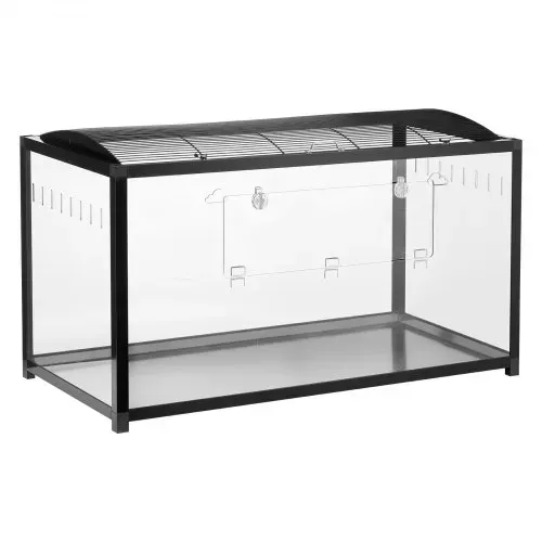 VEVOR Hamsterkäfig, 360°-Sicht, transparenter Hamsterlebensraum, Kleintierkäfig, 96x47x55 cm, belüfteter Mäusekäfig mit Vordertür, Rattenkäfig, tragbares Hamsterhaus für Ratten, Meerschweinchen – Bild 8