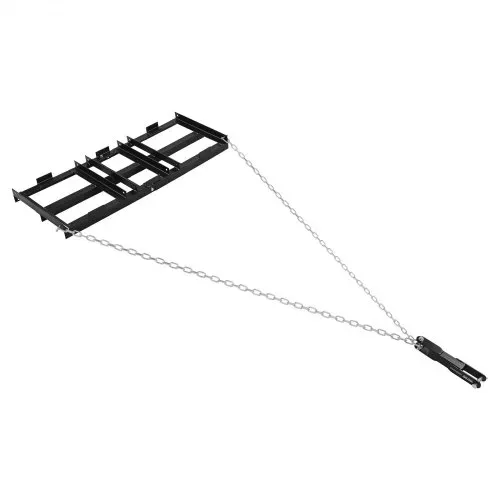 VEVOR Schleppegge 122x50 cm, Wiesenegge, Wiesenschleppe mit 183 cm Kette, Hochleistungs-Nivellierrechen, Verzinkter Stahl-Feldegge für Kiesauffahrten, Passend für ATVs, UTVs & Traktoren – Bild 9