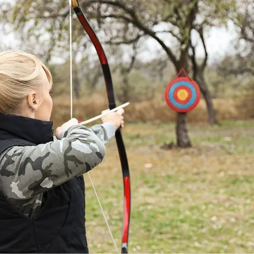 VEVOR 508 mm Zielscheibe Bogenschießen, Handgefertigtes Strohbogenziel für Recurvebogen Compoundbogen oder Langbogen, Aufhängbares Traditionelles Bogenpfeilziel für Jugend Erwachsene Bogenschießeneiß – Bild 7