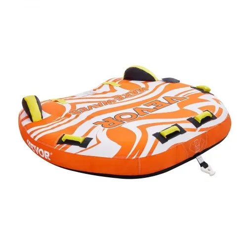 VEVOR Fun Tube Set zum Bootfahren, Aufblasbare Schleppboote für 1–2 Personen, 154 kg Wassersport-Schleppschlauch zum Ziehen von Booten – mit Flossen, doppelt genähter Nylonhülle & gepolsterten Griffen – Bild 9