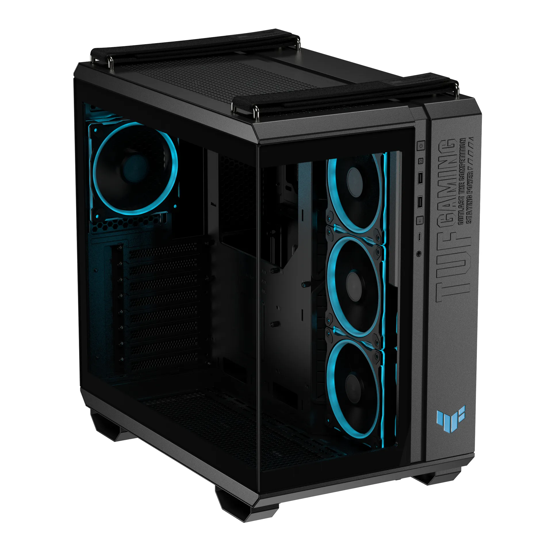 ASUS TUF GAMING GT502 Horizon TG ARGB Black Midi Tower Schwarz – Bild 6