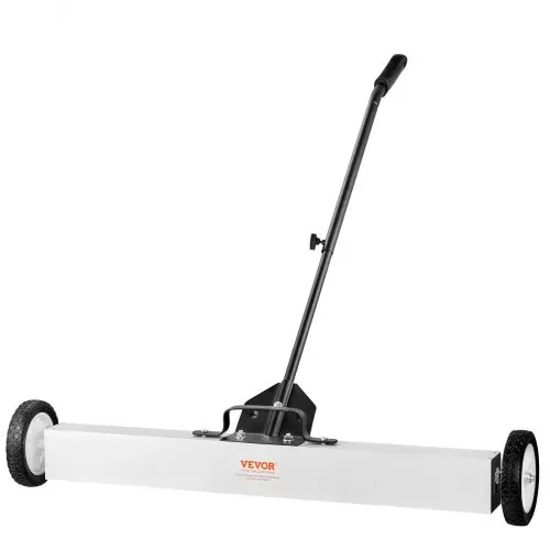 VEVOR 36-Zoll-Magnetkehrmaschine mit Rädern, 55 lbs Kapazität, mit ausziehbarem magnetischem Aufnahmewerkzeug, verstellbarem Griff, magnetischer Aufnahmekehrmaschine zum Aufnehmen von Nägeln und Schrauben, für Werkstatt, Garage, Hof – Bild 10