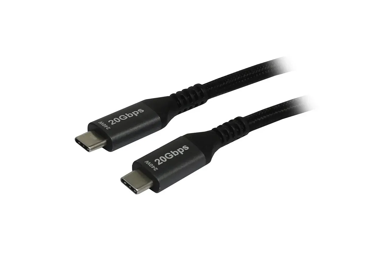 Kabel USB, C(St) => C(St), 3.0m, USB3.2, schwarz(Textil), 20G/5A, 240W, Gen 2×2, E-Marker Chip, Synergy 21 Kabel USB, C(St) => C(St), 3.0m, USB3.2, schwarz(Textil), 20G/5A, 240W, Gen 2×2, E-Marker Chip, Synergy 21