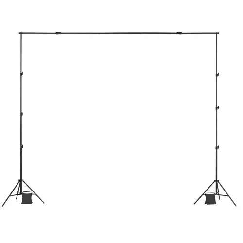 VEVOR Hintergrundständer verstellbares Fotohintergrundständer (Hintergrundtuch: 260 x 300 cm), tragbarer Hintergrundständer mit 2 Stativen, Bildschirmständer für Produktfotografie Studiofotografie – Bild 9