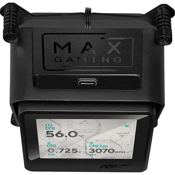 ASUS MAX GAMING LC 360 ARGB LCD Prozessor All-in-One-Flüssigkeitskühler 12 cm Schwarz – Bild 9