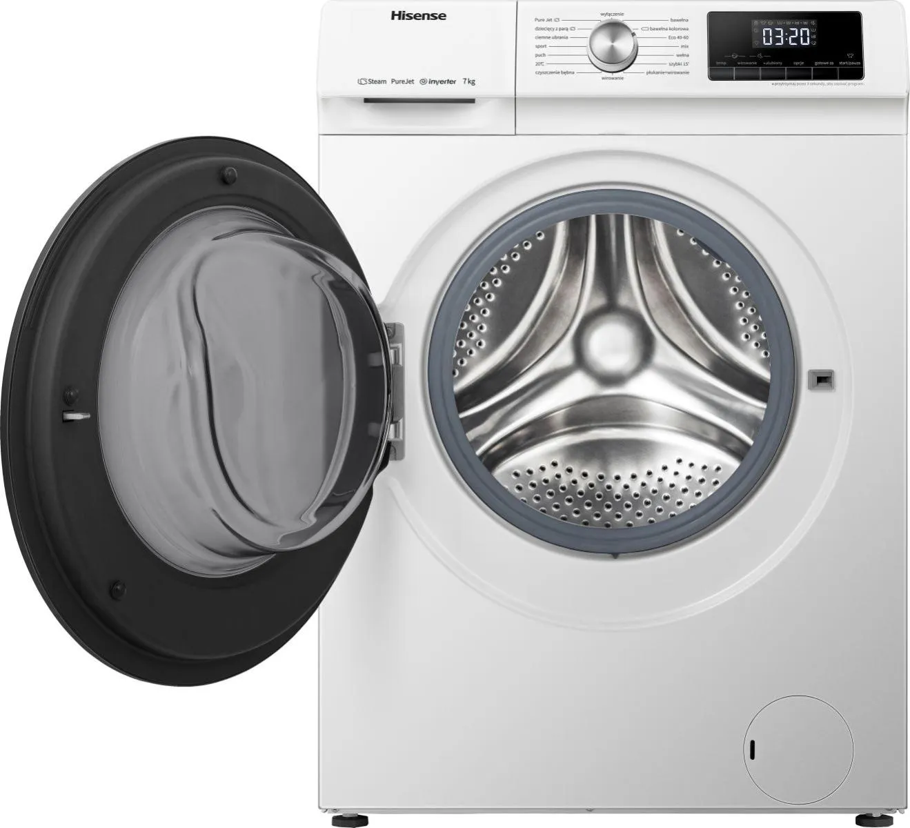 Hisense Freistehend Waschmaschine, 7 kg – Bild 3