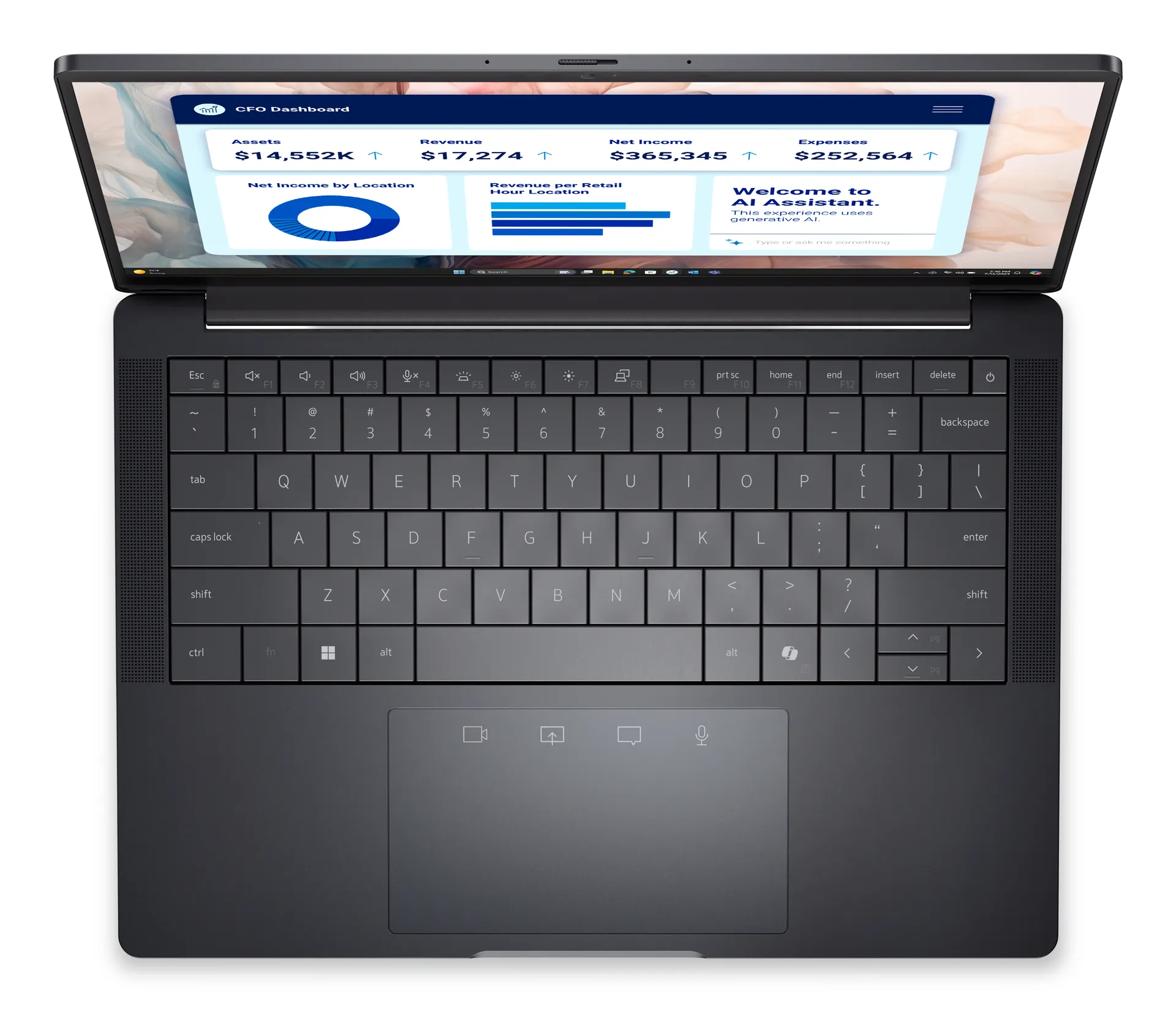 DELL Pro 13 Premium PA13250 Copilot+ PC Intel Core Ultra 7 268V Laptop 33,8 cm (13.3") Touchscreen Quad HD+ 32 GB LPDDR5x-SDRAM 512 GB SSD Wi-Fi 7 (802.11be) Windows 11 Pro Deutsch Grau – Bild 4