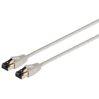 Patchkabel, Cat.8.1 F/FTP PIMF LSZH, grau, 0,5m Patchkabel, Cat.8.1 F/FTP PIMF LSZH, grau, 0,5m