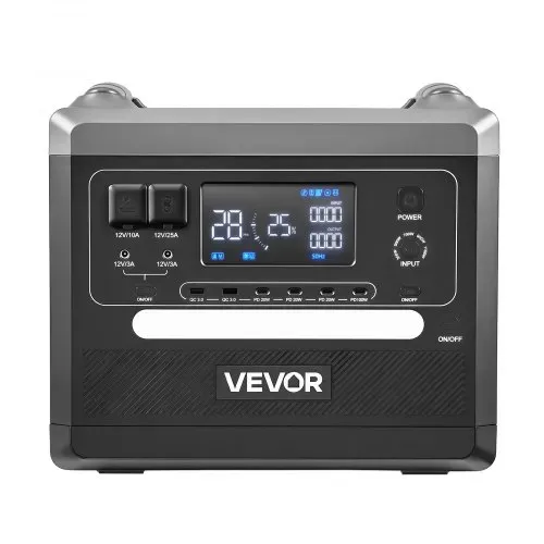 VEVOR Tragbare Powerstation, 2400W 2160Wh Solargenerator mit 10 Ausgängen und einstellbarer Eingangsleistung, erweiterbarer LiFePO4-Akku für Zuhause, Camping und Wohnmobil (Solarpanel NICHT enthalten) – Bild 8