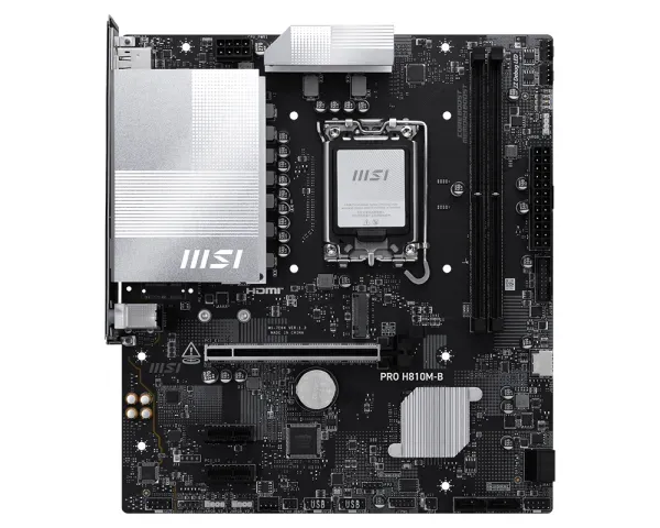 MSI PRO H810M-B Motherboard Intel H810 LGA 1851 (Socket V1) micro ATX MSI PRO H810M-B Motherboard Intel H810 LGA 1851 (Socket V1) micro ATX