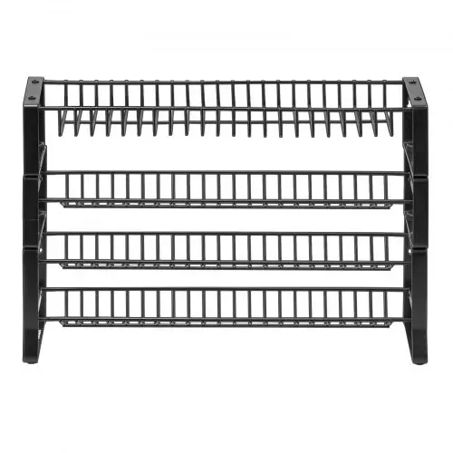 VEVOR abnehmbares Gewürzregal 4-stöckiger Gewürzhalter Organizer, stapelbarer Gewürzständer (401 x 116 x 271 mm), Küchenaufbewahrung für Arbeitsplatte, Küchen-Vorratsschrank, Speisekammer Schwarz – Bild 9