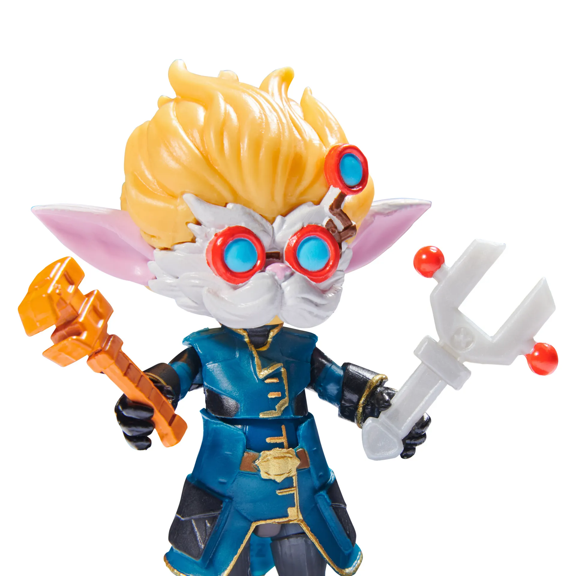 League of Legends - 10cm Actionfiguren 5er Pack (Vi, Caitlyn, Ekko, Heimerdinger und exklusiver Jinx) jeweils mit Accessoires und Ausstellungssockel – Bild 4